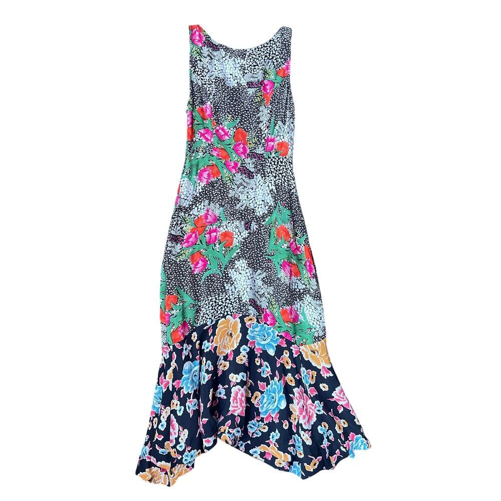Maeve by Anthropologie Violette Floral Sleeveless Fit Flare Midi Dress - Size 0 - Picture 6 of 15